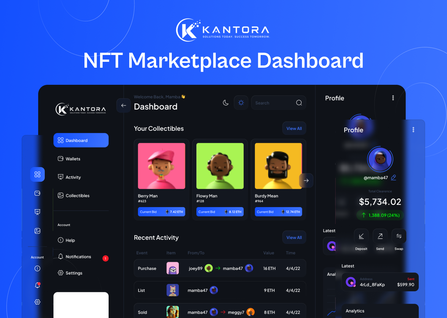 NFT Marketplace Dashboard